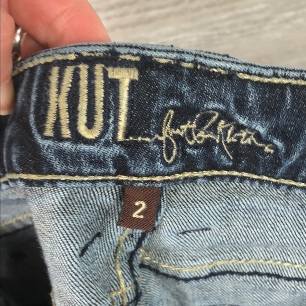 KUT Catherine Boyfriend Skinny Straight Jeans 2 - Picture 11 of 14